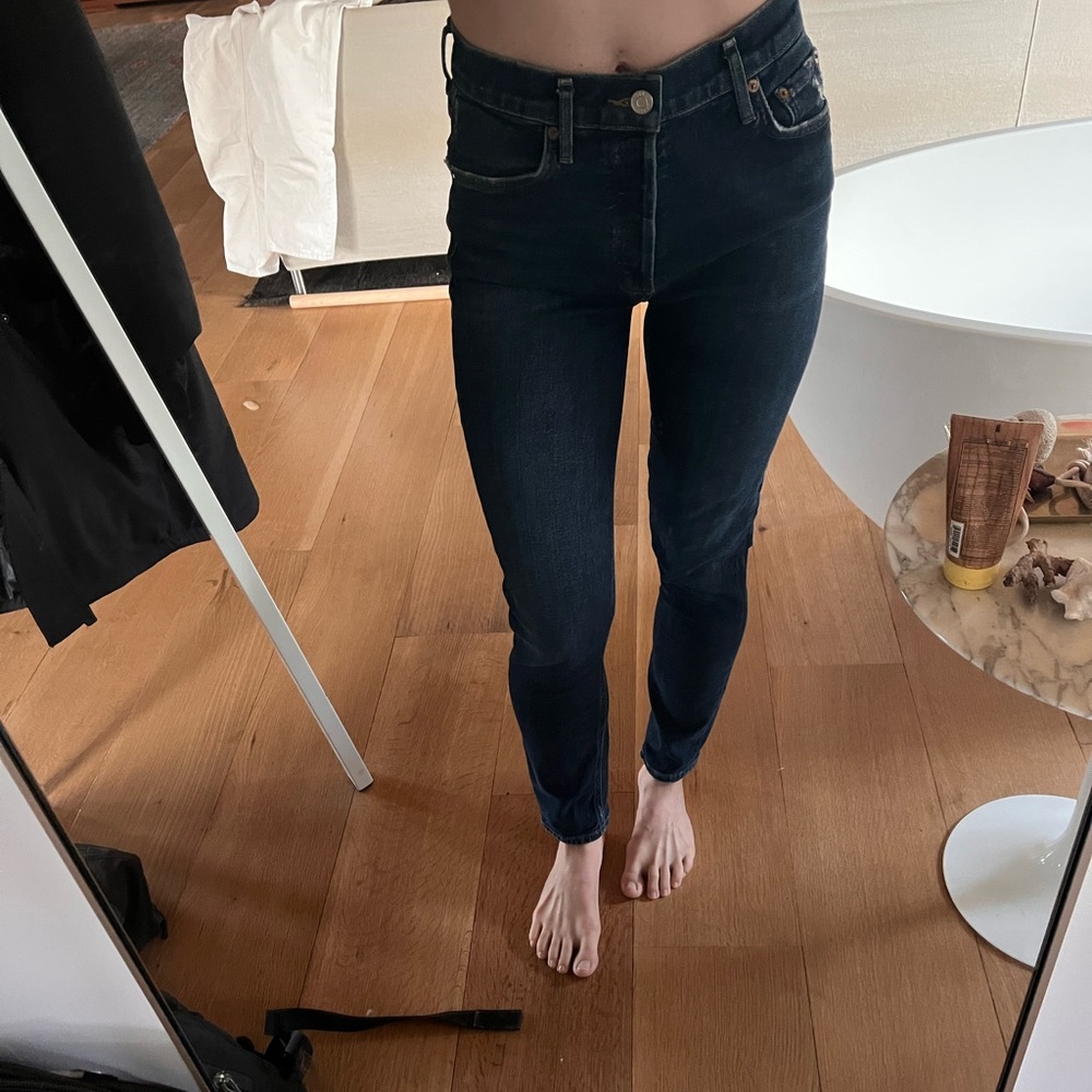 Agolde nico jeans in dark blue